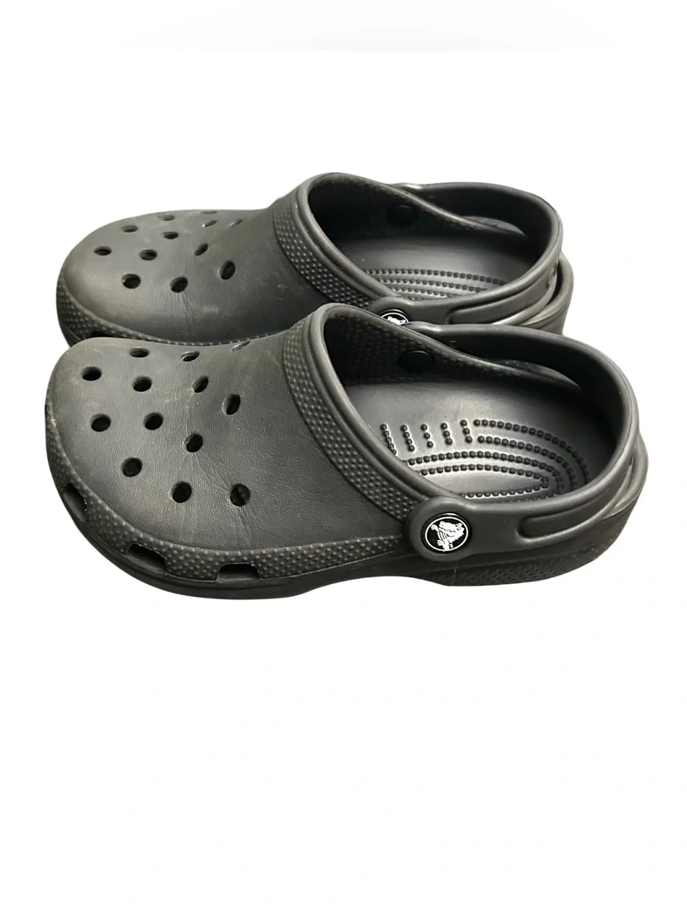 Crocs Classic Clogs Kids Junior Size 1 (J 1) Black Slip On Shoes Waterproof